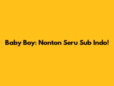 Baby Boy: Nonton Seru Sub Indo!
