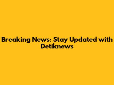 Breaking News: Stay Updated with Detiknews