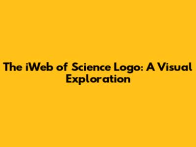 The iWeb of Science Logo: A Visual Exploration